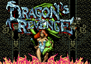 Dragon's Revenge title screen for Sega Mega Drive